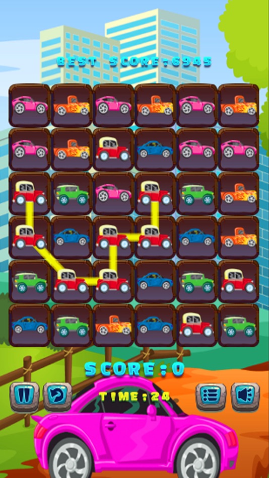 #2. Car Match 3 Puzzle - Car Drag Drop Line Game (iOS) 由: Manaichai Srimarueang