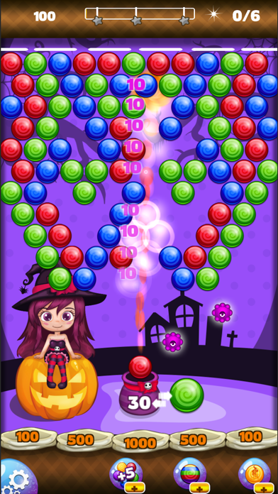 Screenshot #3 pour Bubble Shooter Mania - Sweet Halloween