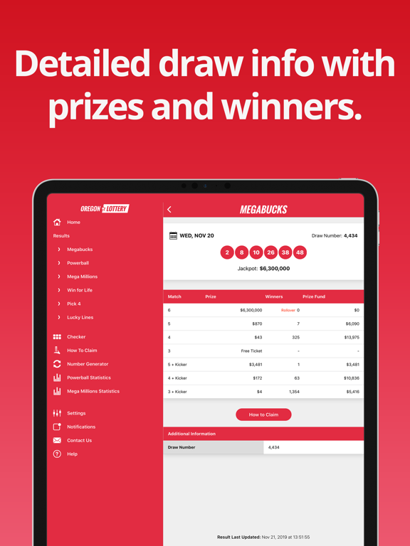 Screenshot #5 pour Oregon Lottery Numbers