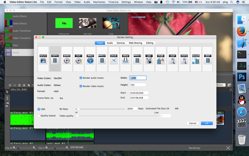 Screenshot #3 pour Video Editor Robot Lite