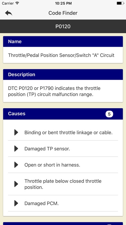 Code Finder OBD2 screenshot-3