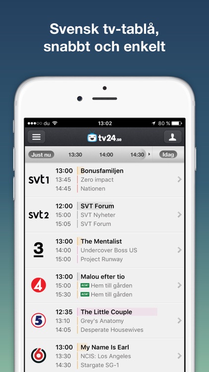 Tv24.se - Svensk Tvtablå