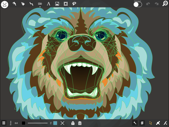 miniDraw 2 Starter: Vector Art iPad screenshot 3 - Photo & Video app