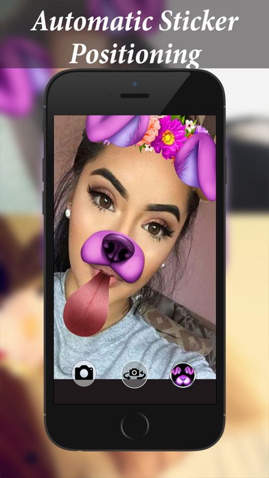 スナップチャットのための犬の顔のフィルター効果 Iphoneアプリ Applion