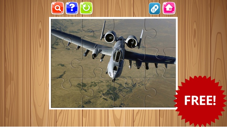 Airplane Jigsaw Puzzle Game Free For Kid And Adult screenshot-4