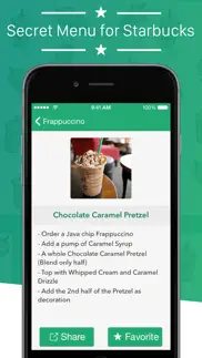 secret menu for starbucks + iphone screenshot 1