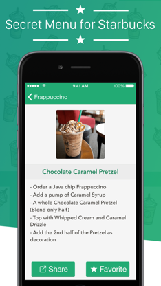 Secret Menu for Starbucks + screenshot 1