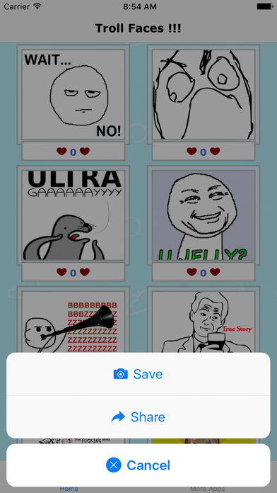 Screenshot #2 pour Troll Faces HD Free Download 999+ !!