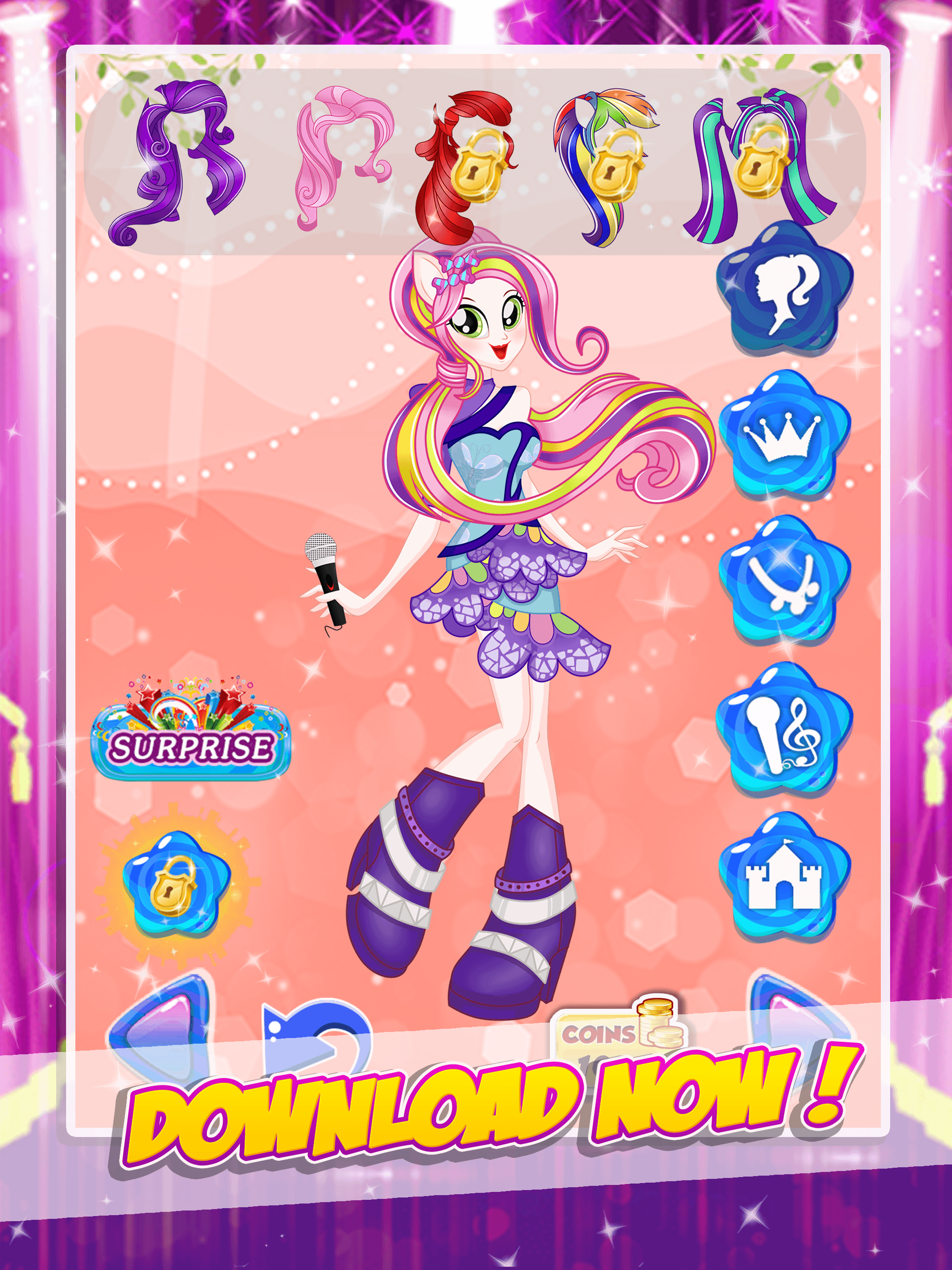 Pony Rainbow Friendship Dress Up Games screenshot 10