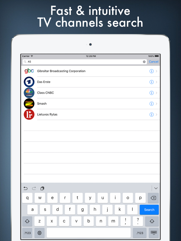 European TV - popular European television online iPad screenshot 5 - Photo & Video app