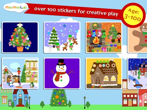 クリスマスゲーム - 子供のぬりえ , シールブックのおすすめ画像1