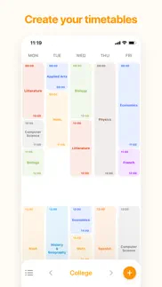 my timetable - quick & simple iphone screenshot 1