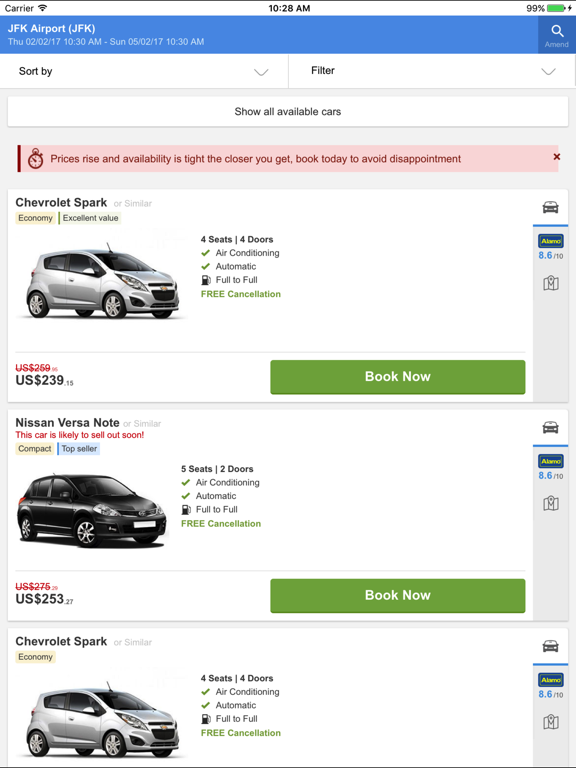 Rent a Car - Cheap Rental Car Price Finder screenshot 2