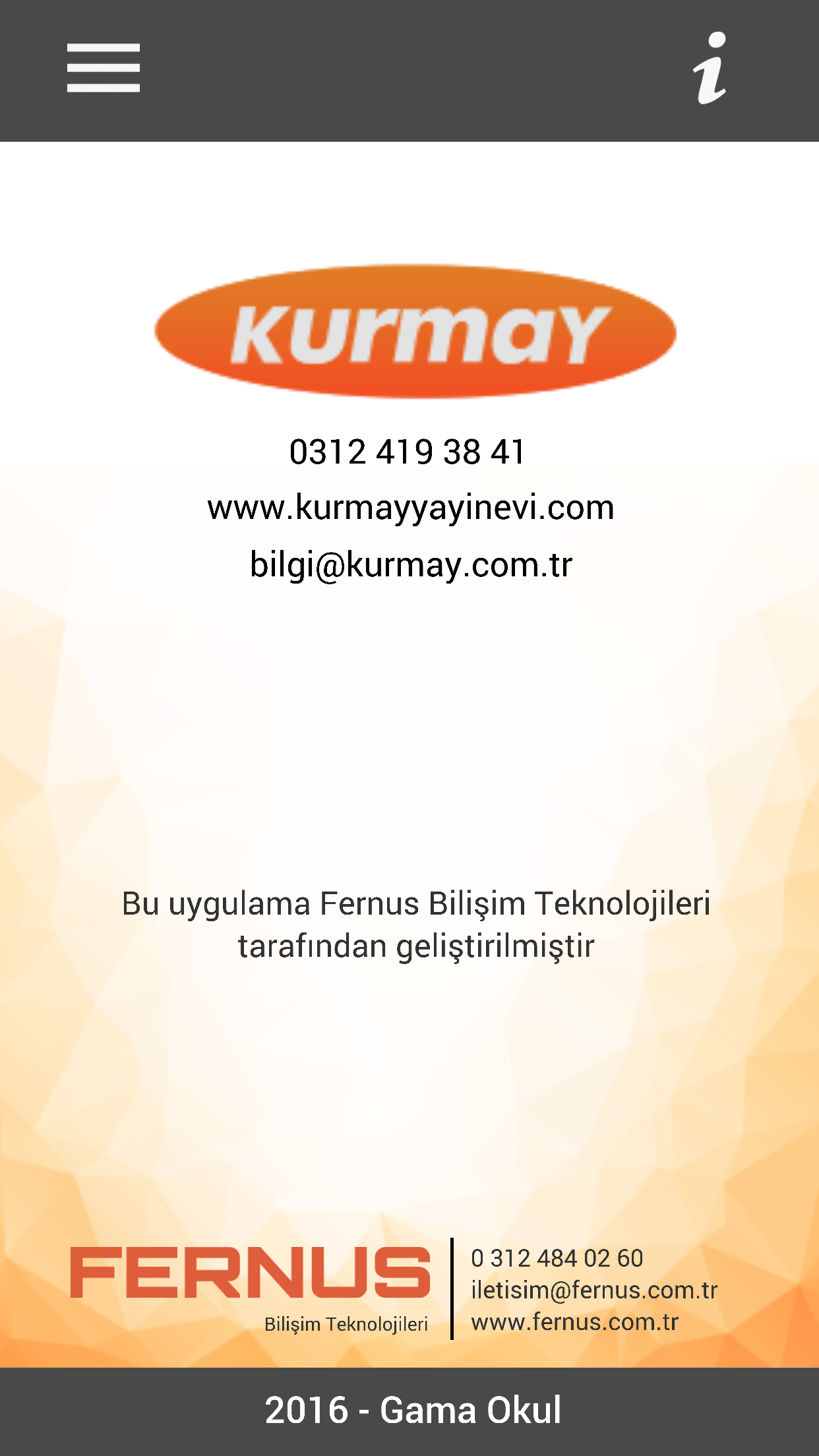 Gama Okul  Optik Okuma