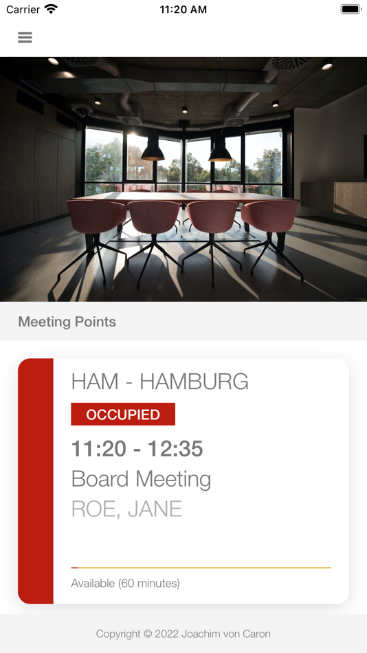 #4. Meeting Point Digital Signage (iOS) 来自: Joachim von Caron