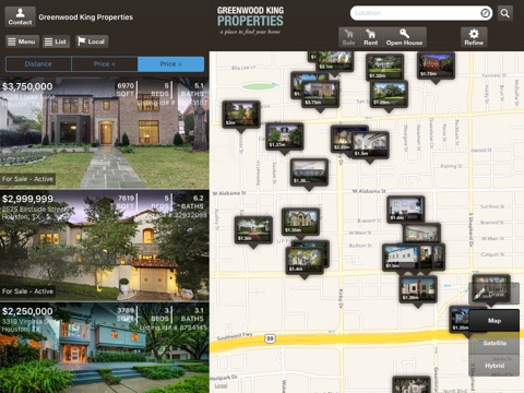 Greenwood King Properties Mobile for iPad screenshot 2