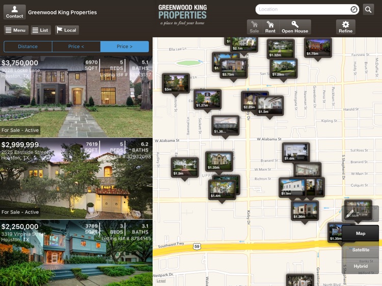 Greenwood King Properties Mobile for iPad