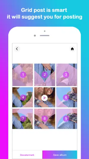 Grid Post Pic Collage Maker screenshot 3