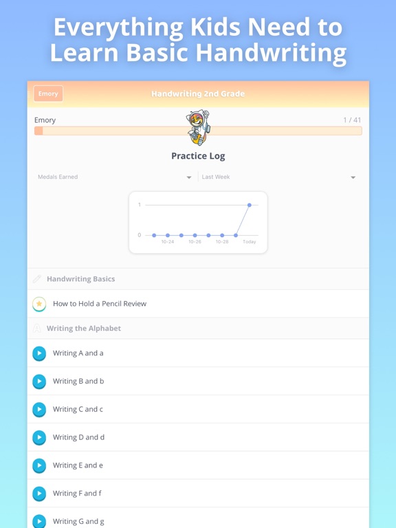 Learn Handwriting 2nd Grade iPad screenshot 4 - Education app