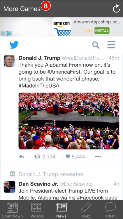 Countdown to President Trump