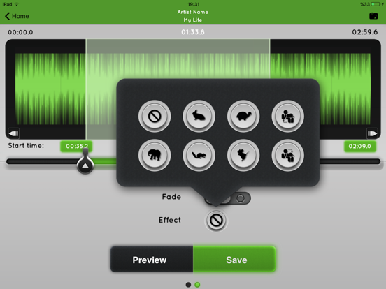 Mp3 Cutter - cut audio files easily iPad screenshot 3 - Music app