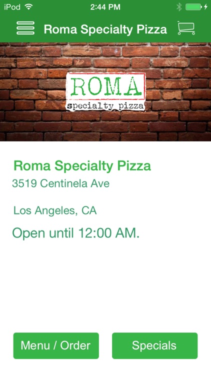 Roma Specialty Pizza