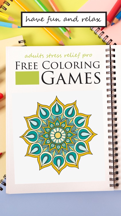 Free Coloring Games for Adults Stress Relief PRO