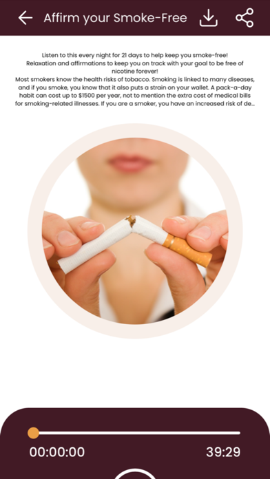 Quit Smoking & Be Smoke Free Screenshot