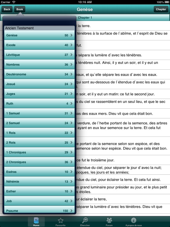 The French Bible offline for iPad