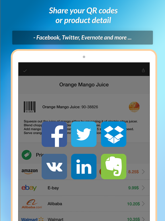 Scanner QR & Barcode reader iPad screenshot 5 - Utilities app