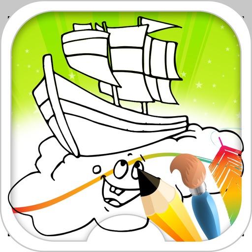 Boat Coloring Book iOS App