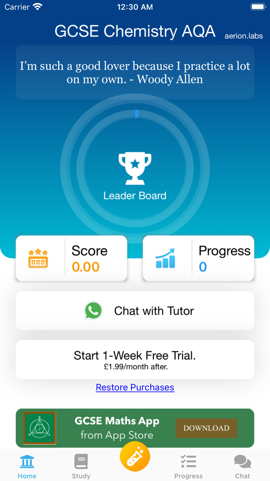 #1. The GCSE Chemistry App - AQA (iOS) di: Aerion Design Labs Ltd.