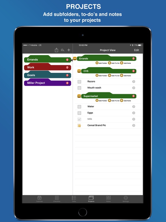 Screenshot #4 pour InFocus Pro - All-in-One Organizer