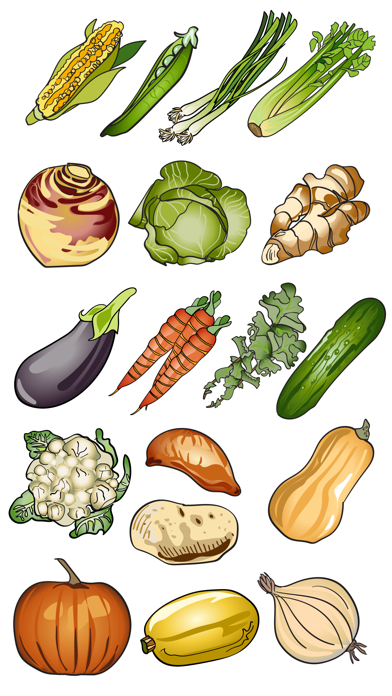 Fruit & Vegetable Stickers Screenshot