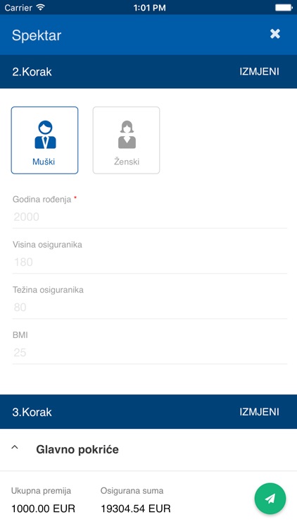 UNIQA MNE kalkulator screenshot-4