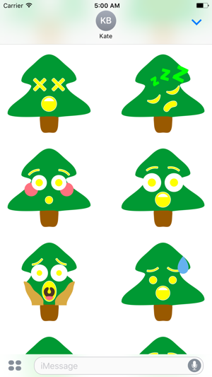 new christmas tree stickers on the app store screenshots