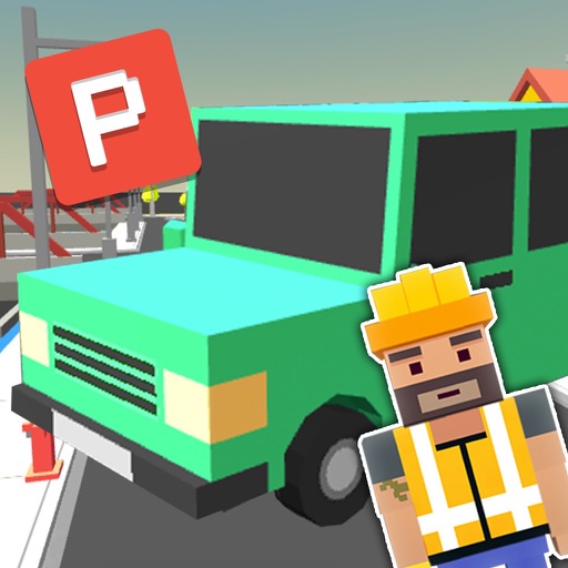 Blocky Car Parking Simulator 3D iOS App