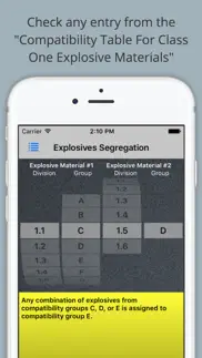 hazmat load segregation guide iphone screenshot 3