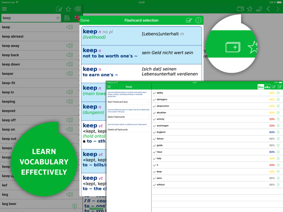Dictionary German English PONS iPad screenshot 5 - Reference app