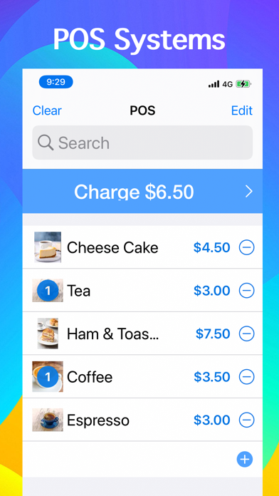 POS app, Point of Sale System Screenshot