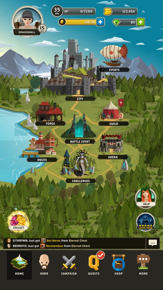 #5. Questland: Turn Based RPG (iOS) By: Gamesture Sp. z o.o.