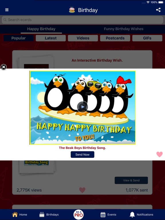 Greeting Cards & Wishes iPad screenshot 6 - Entertainment app