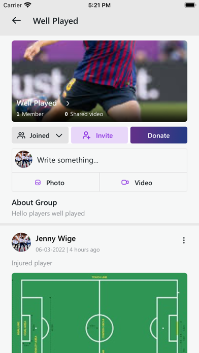 Young Athletes Agency Screenshot