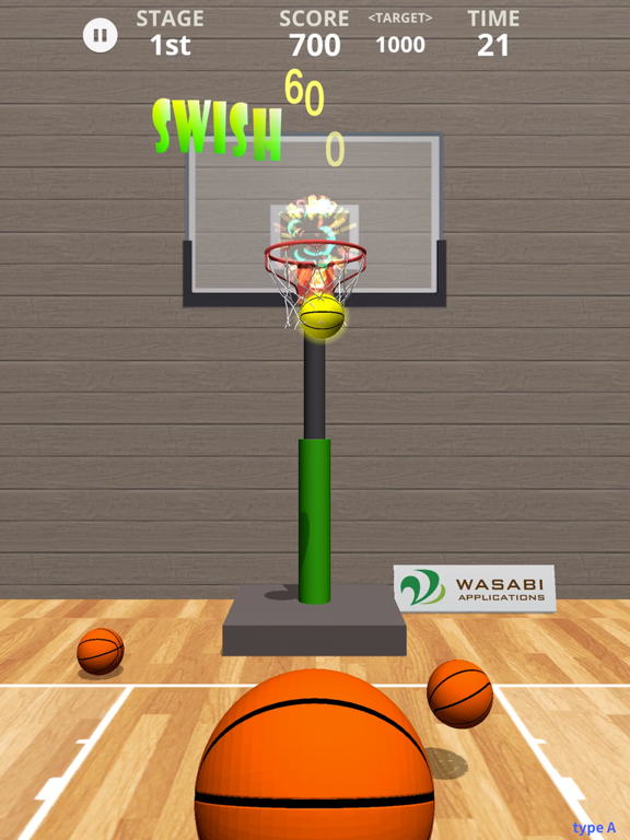 Swish Shot! - バスケットボール シュートゲームのおすすめ画像1