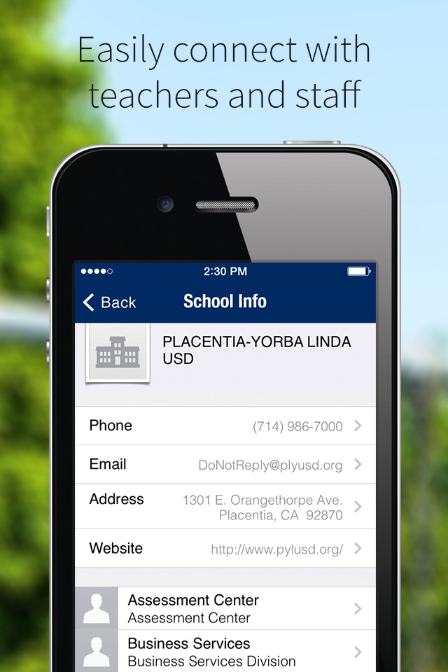 Placentia-Yorba Linda USD screenshot 2