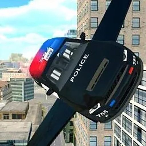 Fly-ing Police Car Sim-ulator 3D iOS App