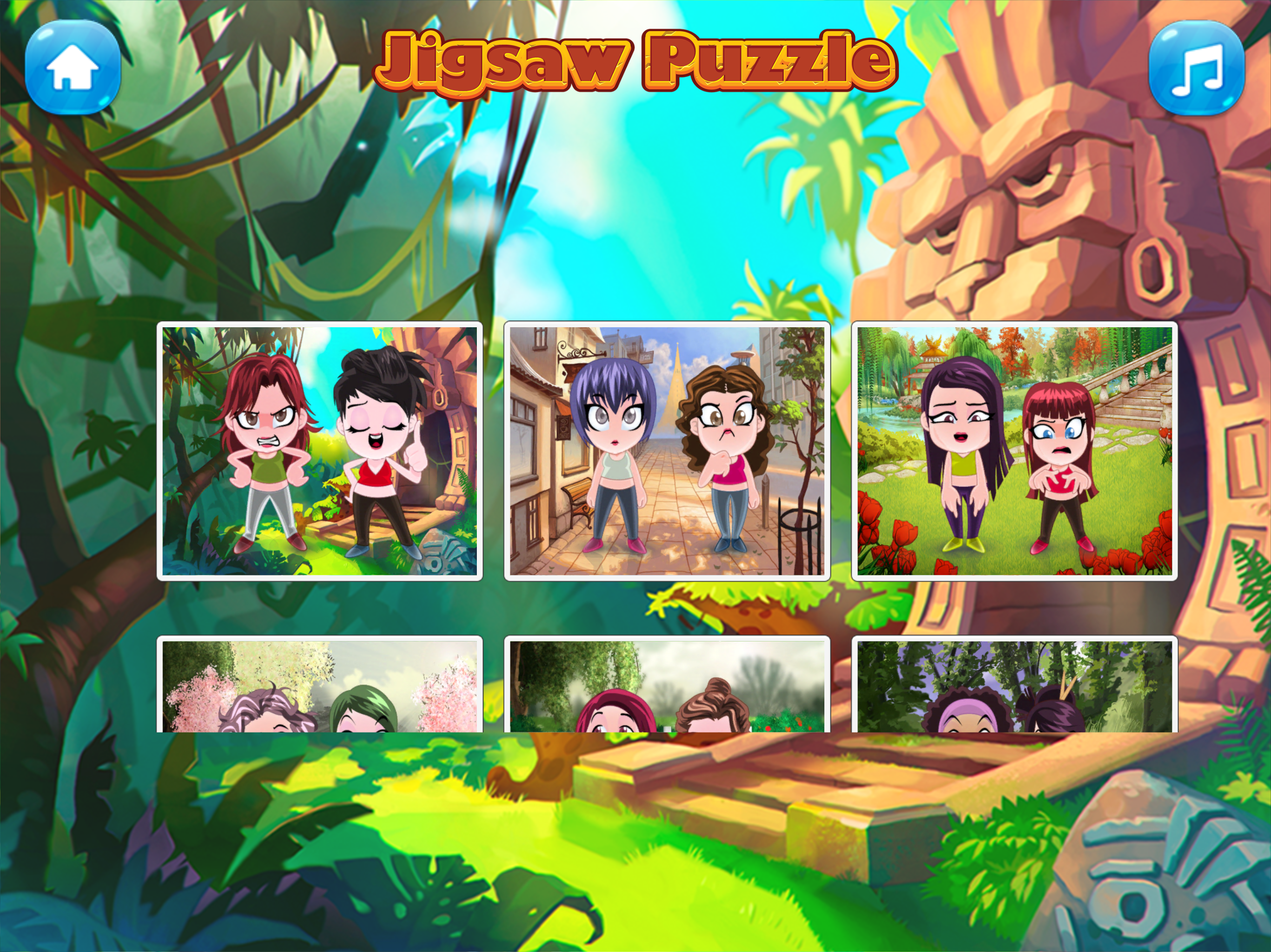 lovely little girls puzzle games for preschool
