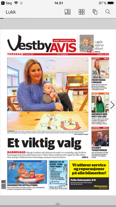 Vestby Avis eAvis Screenshot