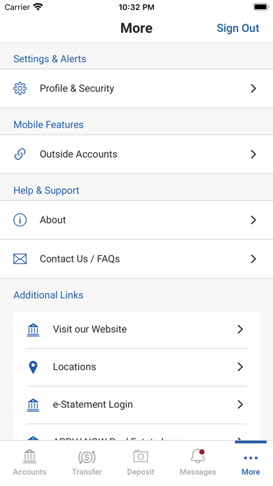 Bank of Cadiz & Trust Co. Screenshot