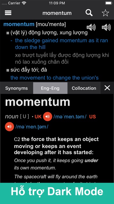 English Dictionary ProDict Screenshot